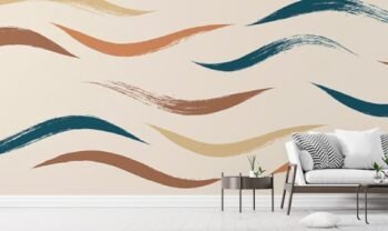 ورق حائط تصاميم خاصة بيج برسومات ملونة